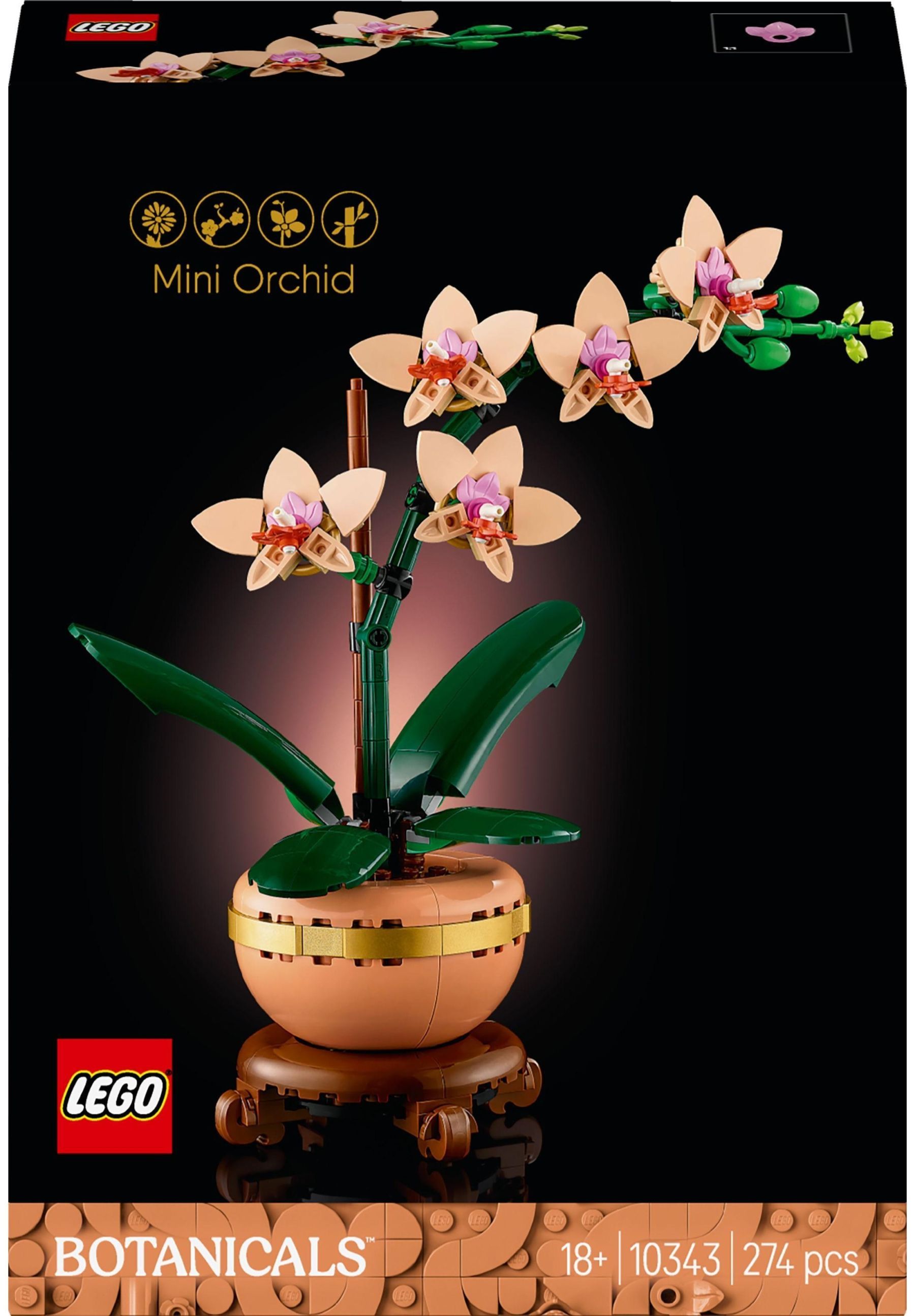 Конструктор LEGO Botanicals Міні орхідея (10343)