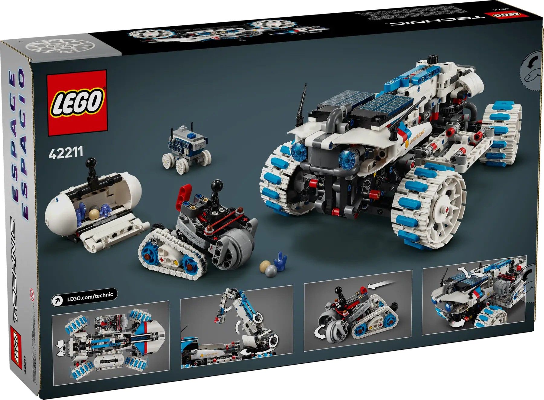 Конструктор LEGO Technic Місяцехід Lunar Outpost. Космічний корабель (42211)