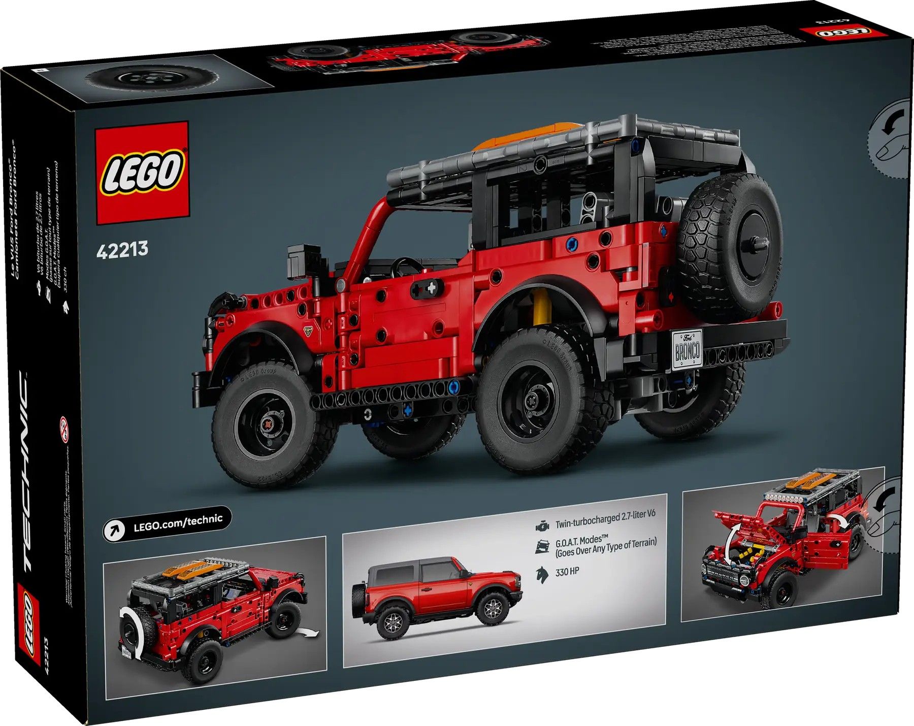Конструктор LEGO Technic Позашляховик Ford Bronco (42213)