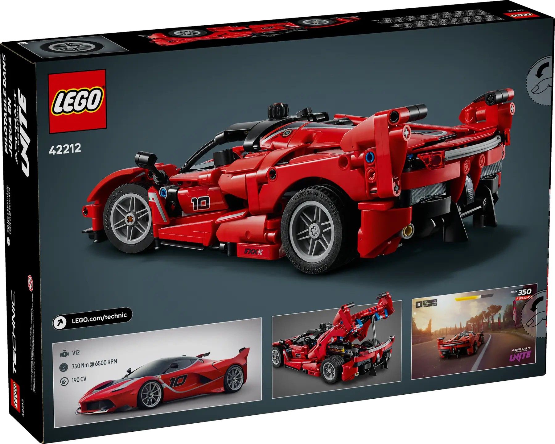 Конструктор LEGO Technic Ferrari FXX K (42212)