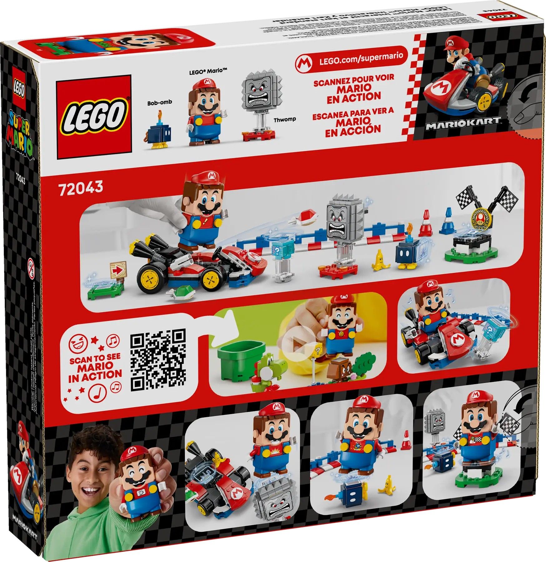 Конструктор LEGO Super Mario Mario Kart – Interactive LEGO Mario та Standard Kart (72043)