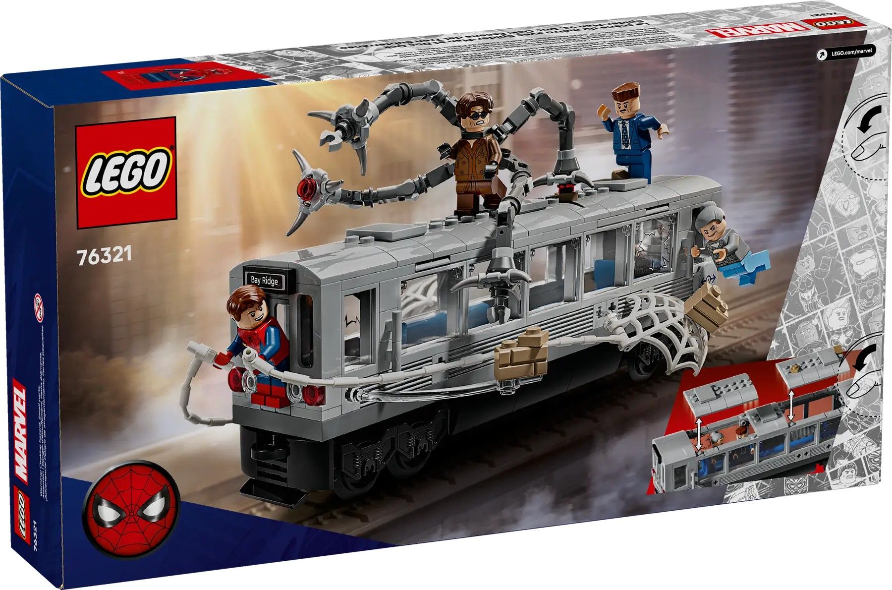 Конструктор LEGO Marvel Людина-Павук проти Дока Ока: Сцена в метро (76321)