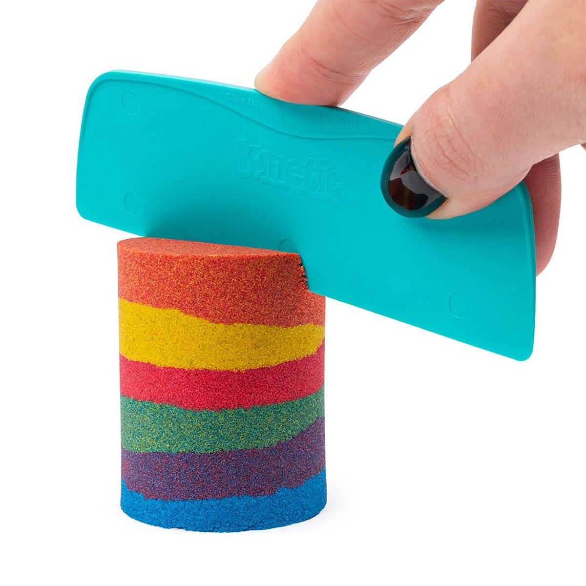 Набір піску для дитячої творчості - KINETIC SAND ВЕСЕЛКОВИЙ МІКС (3 кольори, 383 g, аксес.)