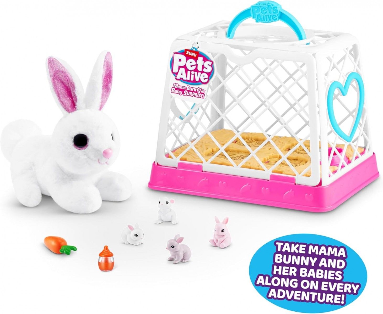 Інтерактивний ігровий набір PETS ALIVE серії "Mama & Baby Surprise" S1 – МАМА КРОЛИЦЯ З СЮРПРИЗОМ