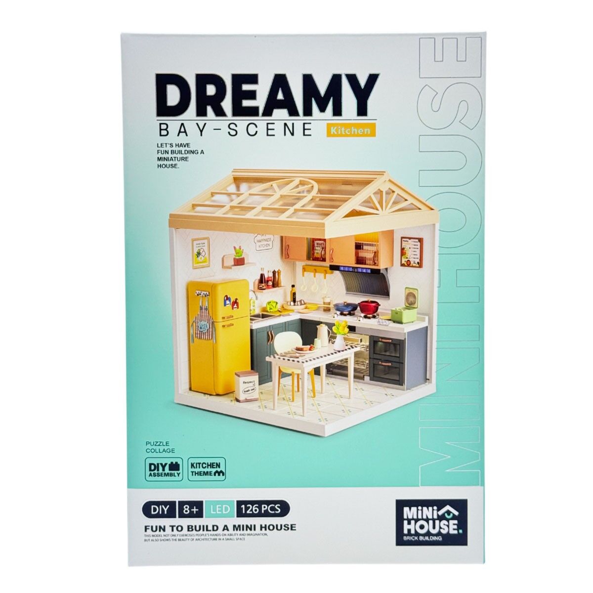 Конструктор-румбокс MINI HOUSE серії "Інтер'єр" – КУХНЯ (світло)