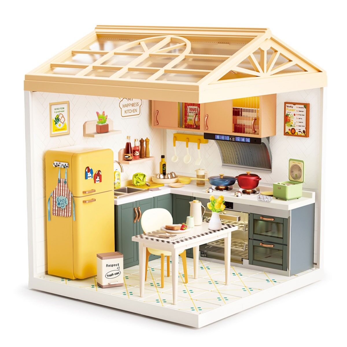 Конструктор-румбокс MINI HOUSE серії "Інтер'єр" – КУХНЯ (світло)