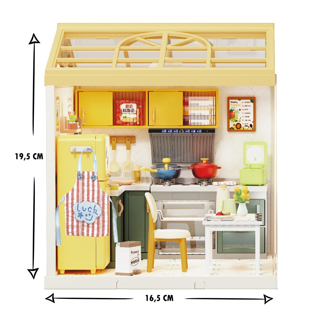 Конструктор-румбокс MINI HOUSE серії "Інтер'єр" – КУХНЯ (світло)