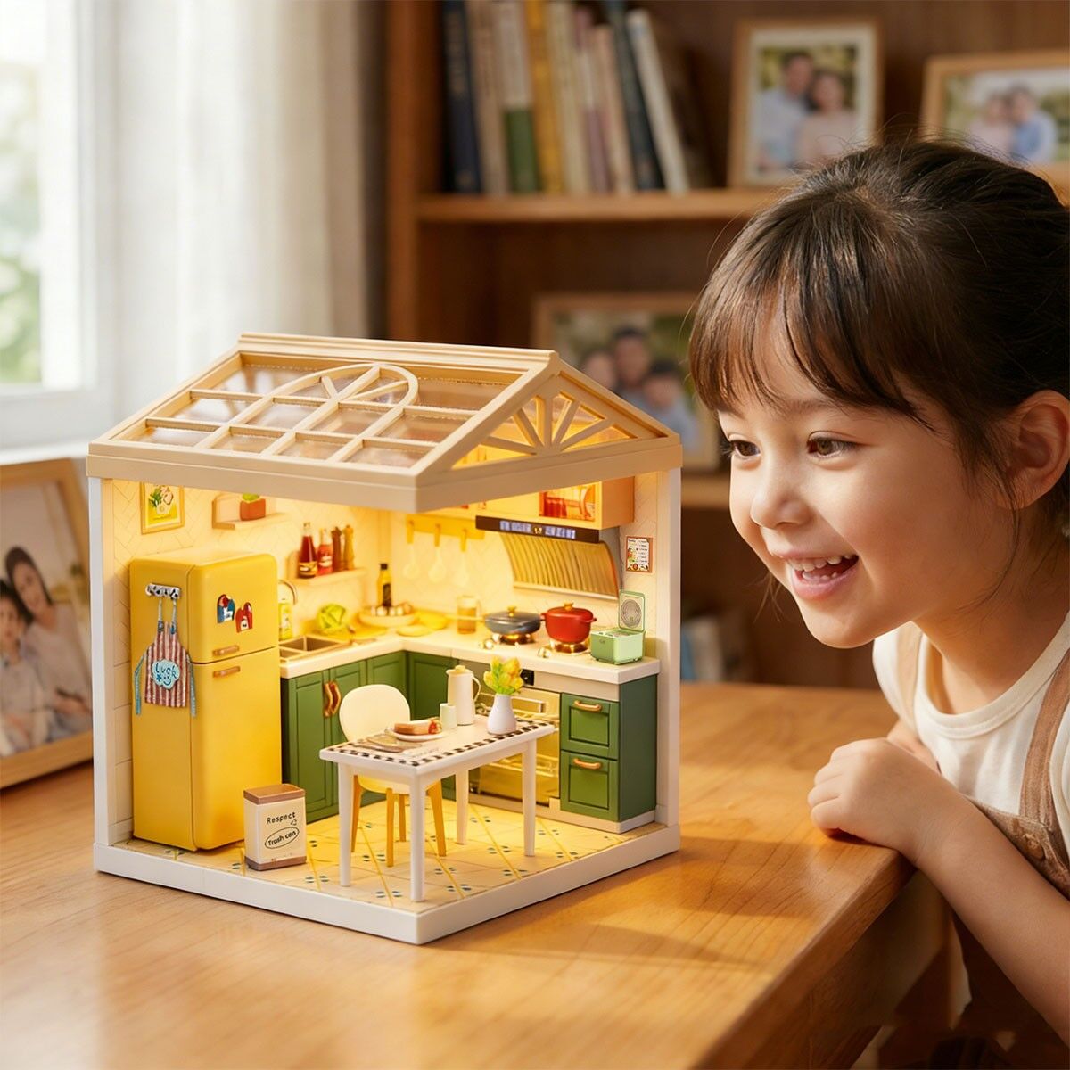 Конструктор-румбокс MINI HOUSE серії "Інтер'єр" – КУХНЯ (світло)