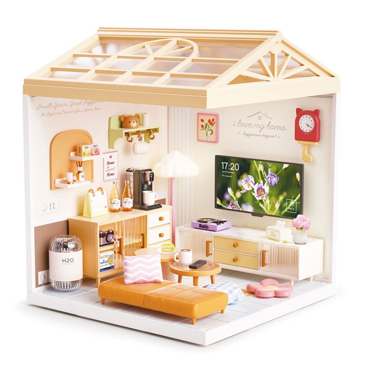 Конструктор-румбокс MINI HOUSE серії "Інтер'єр" – ВІТАЛЬНЯ (світло)