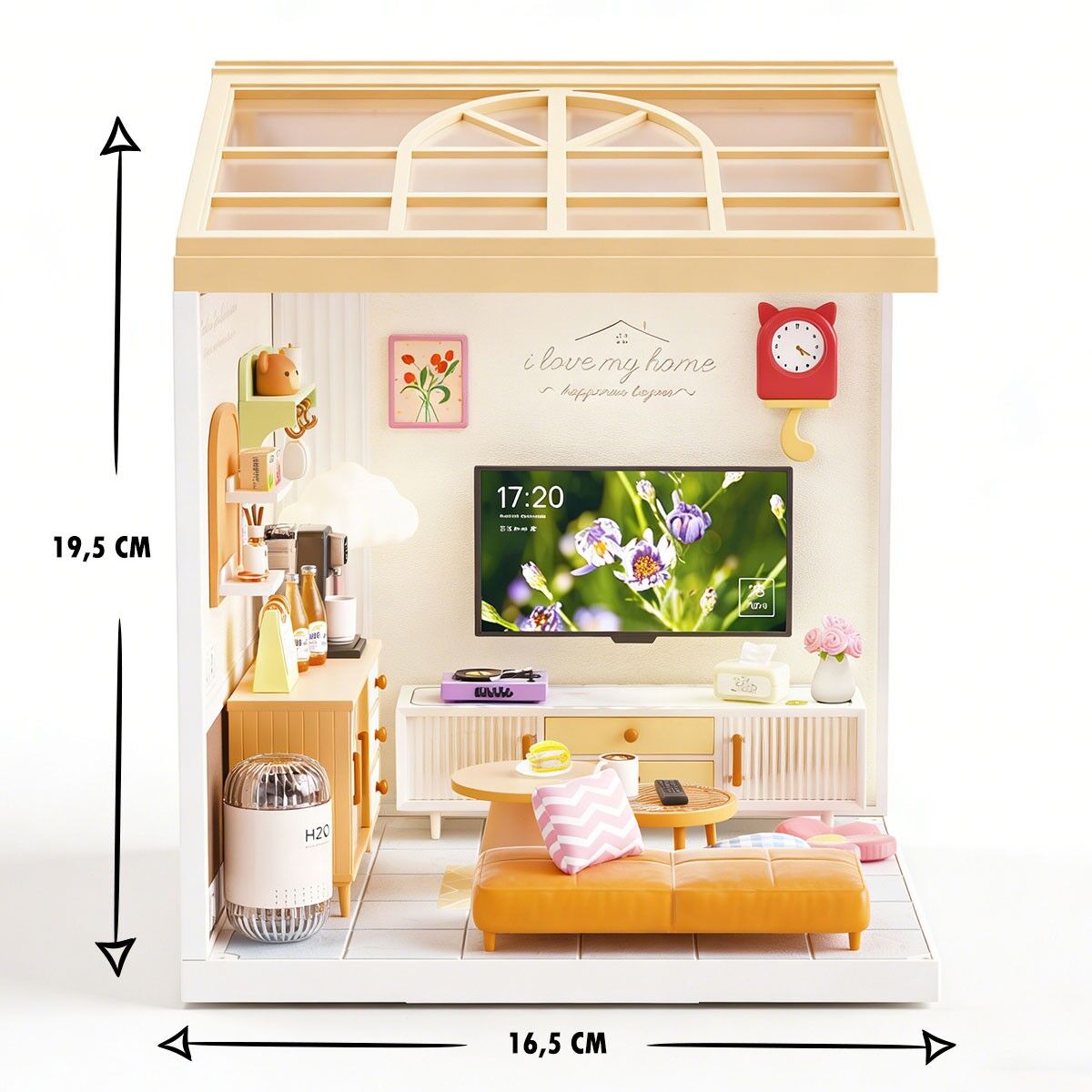 Конструктор-румбокс MINI HOUSE серії "Інтер'єр" – ВІТАЛЬНЯ (світло)