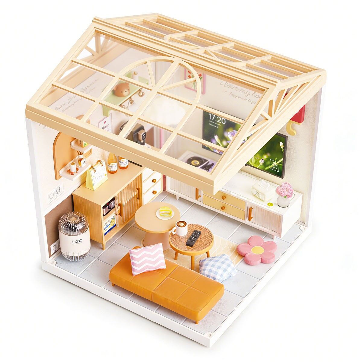 Конструктор-румбокс MINI HOUSE серії "Інтер'єр" – ВІТАЛЬНЯ (світло)