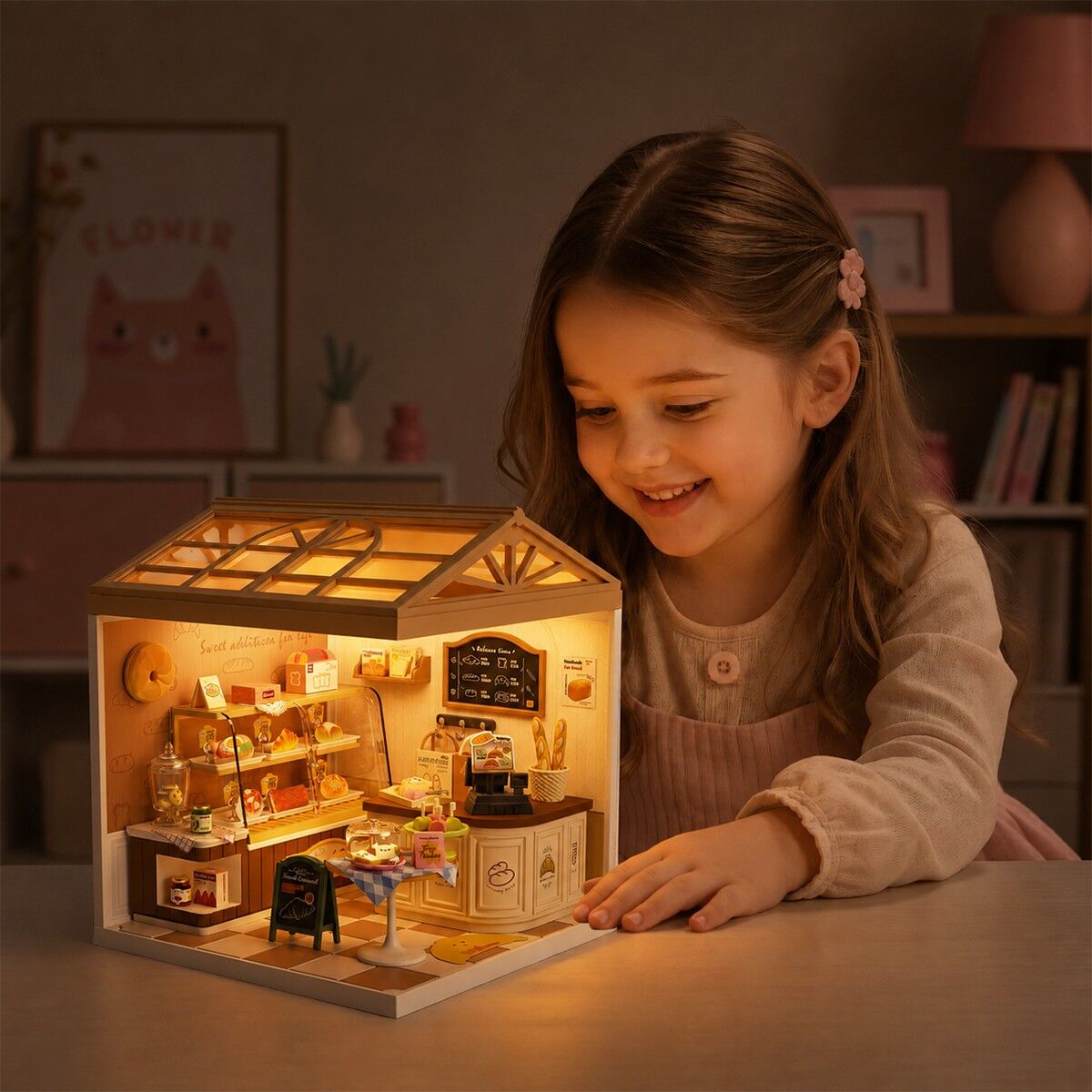 Конструктор-румбокс MINI HOUSE серії "Інтер'єр" – ПЕКАРНЯ (світло)