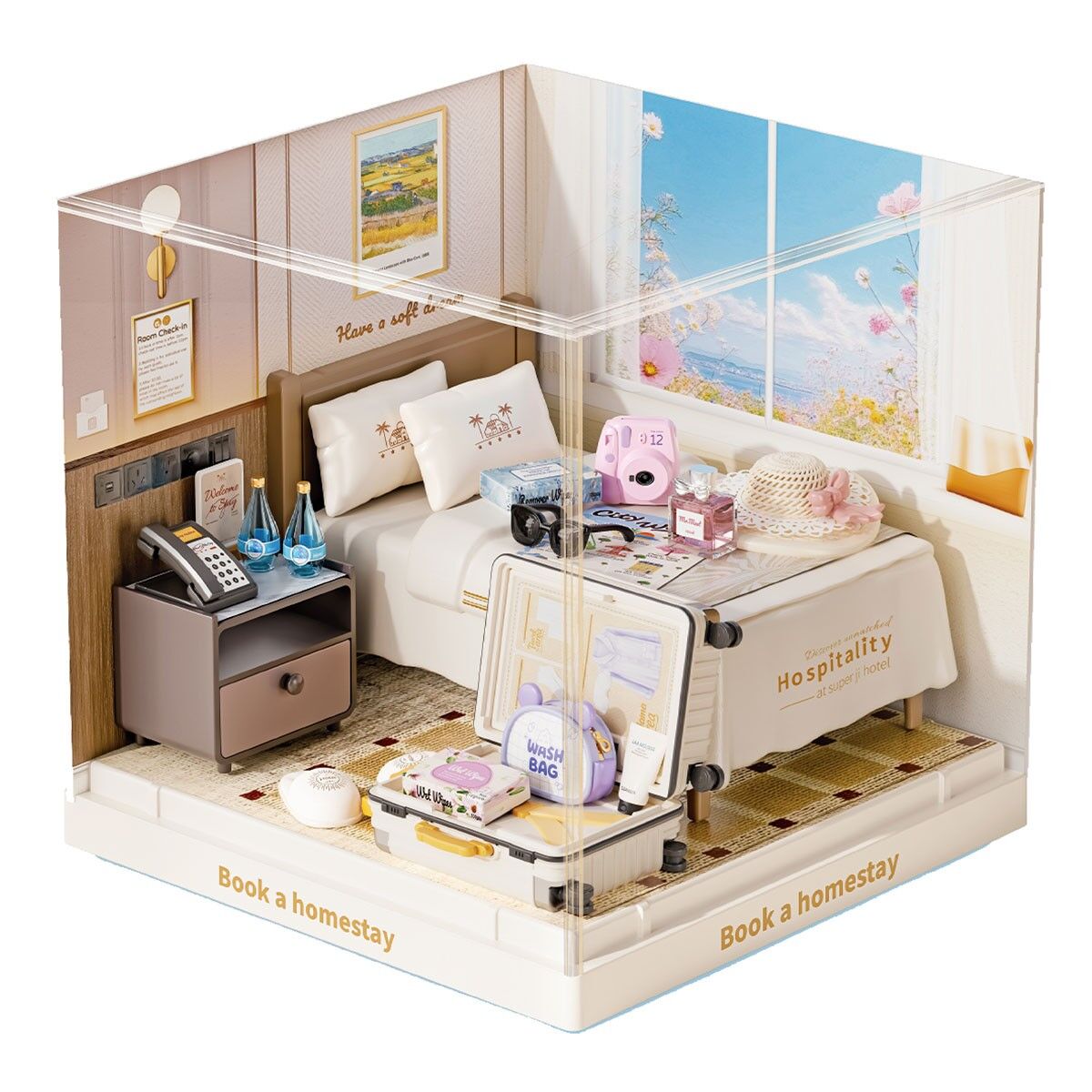 Конструктор-румбокс MINI HOUSE серії "Інтер'єр Міні" – ГОТЕЛЬНИЙ НОМЕР
