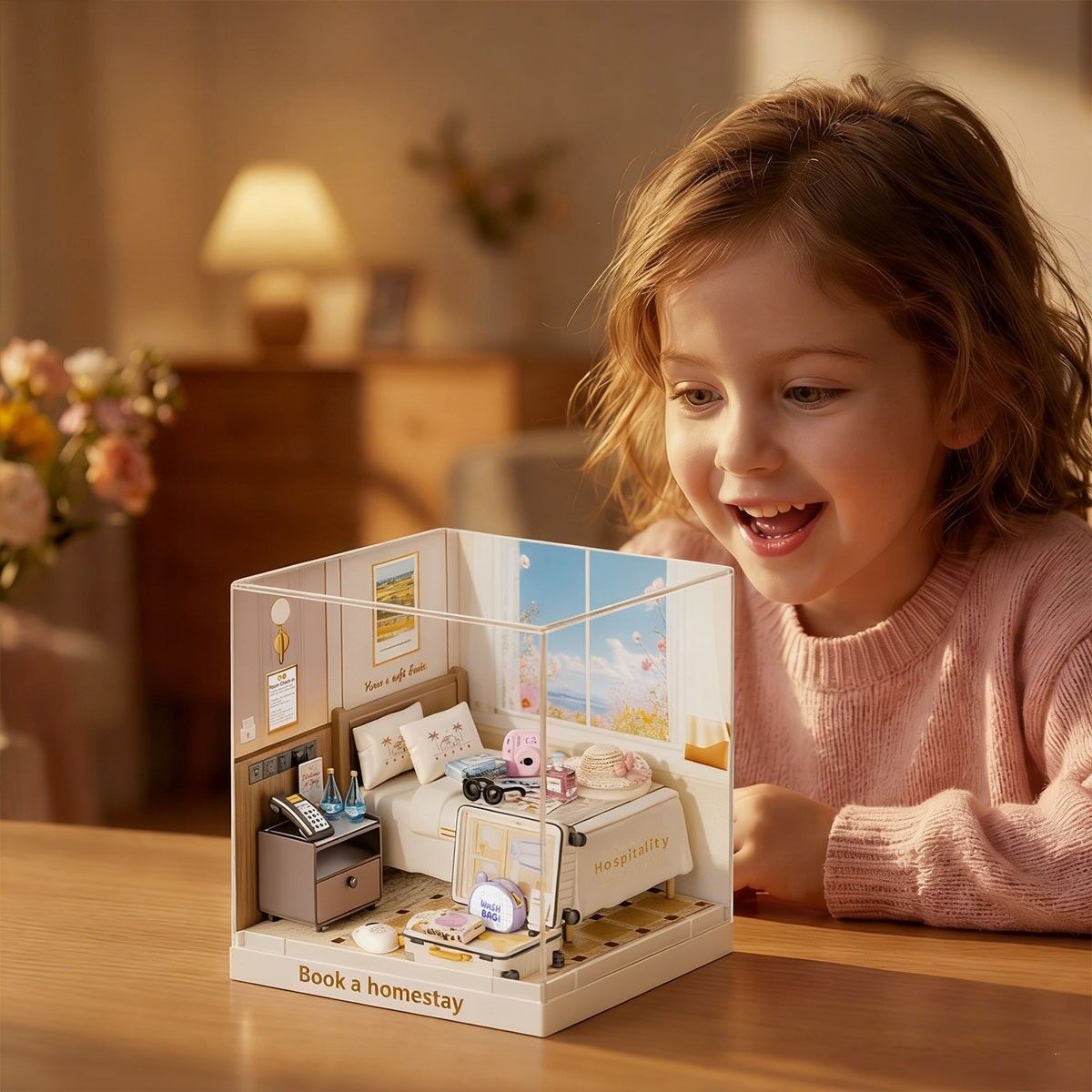 Конструктор-румбокс MINI HOUSE серії "Інтер'єр Міні" – ГОТЕЛЬНИЙ НОМЕР