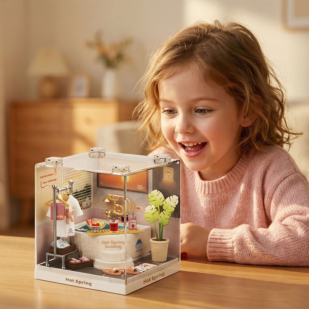 Конструктор-румбокс MINI HOUSE серії "Інтер'єр Міні" – ТЕРМАЛЬНА КУПАЛЬНЯ