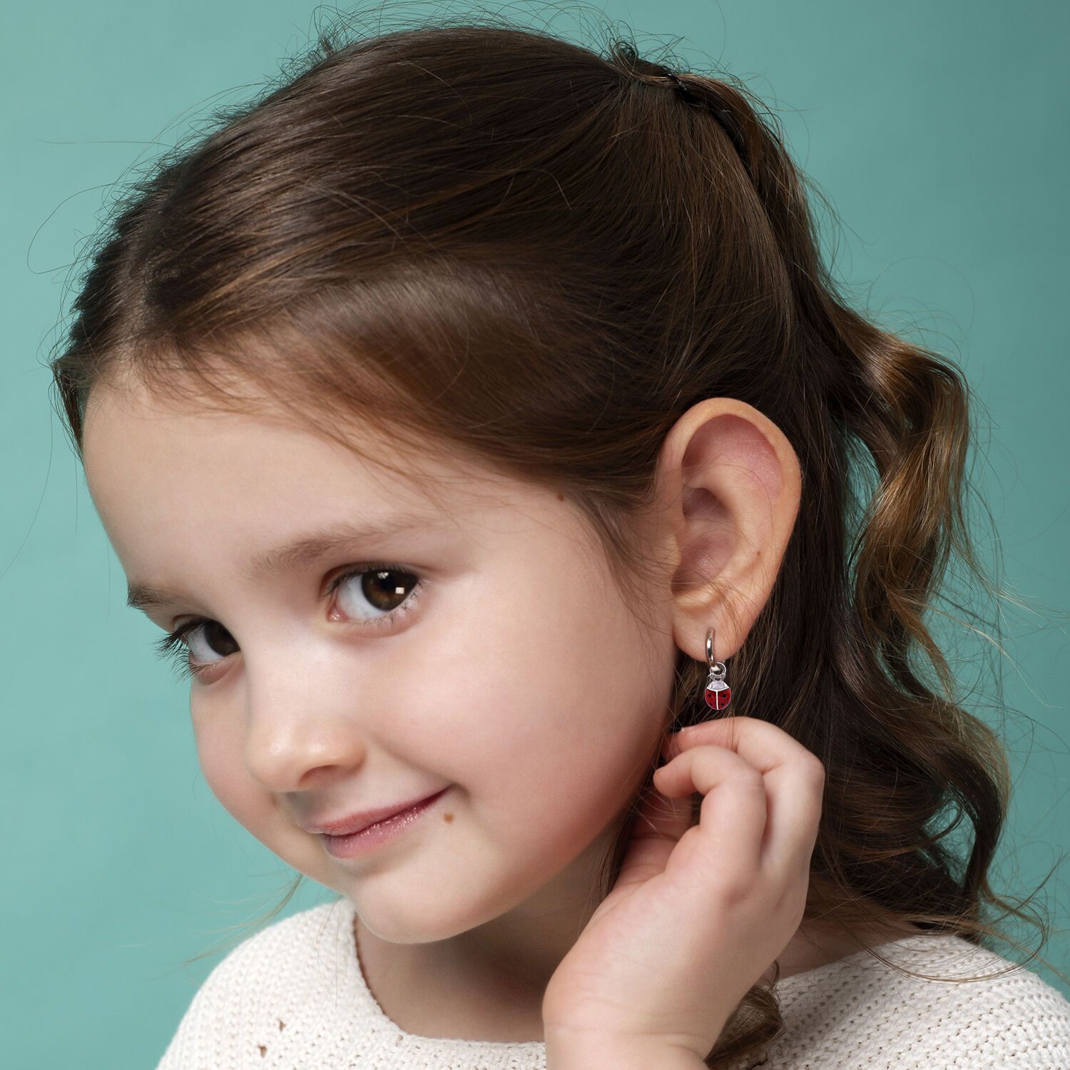 Сережки з підвісами UMa&UMi Божа корівка (8195552406070501)