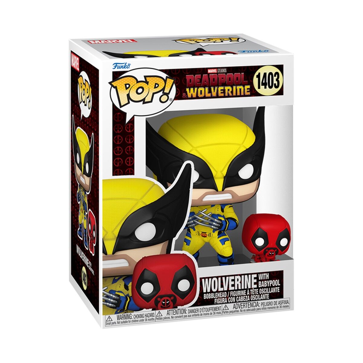 Набір ігрових фігурок FUNKO POP! серії "Дедпул 3" - РОСОМАХА З БЕБІПУЛОМ