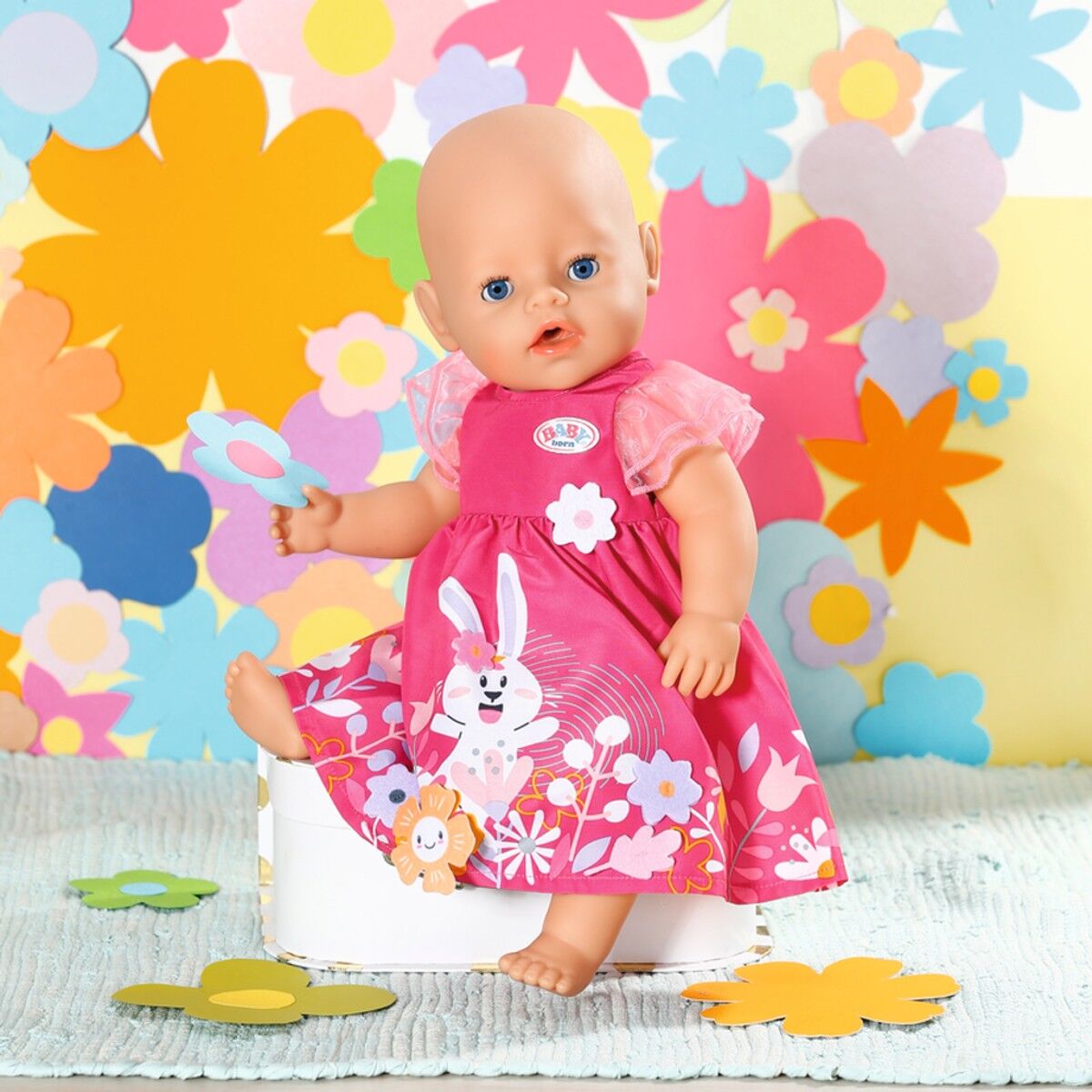 Одяг для ляльки BABY BORN - СУКНЯ З КВІТАМИ (43 cm)