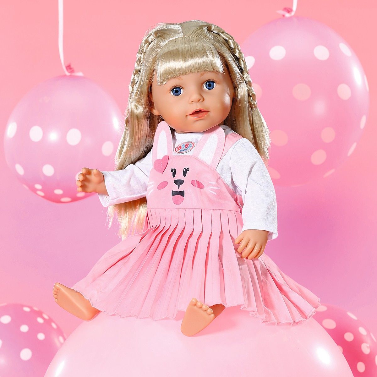 Одяг для ляльки BABY BORN - СУКНЯ З ЗАЙКОЮ (43 сm)