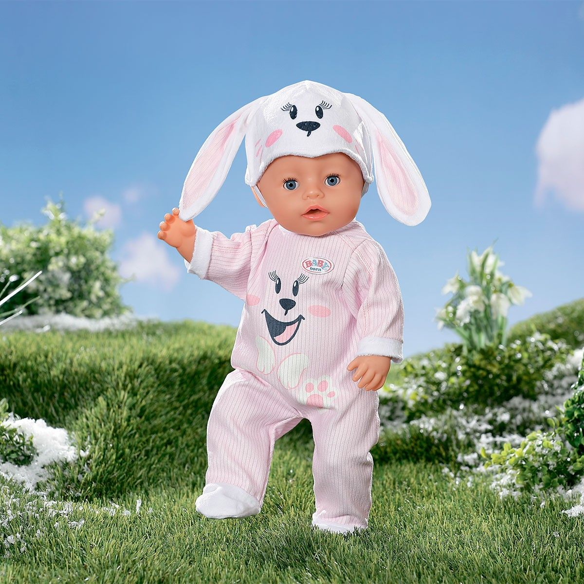 Набір одягу для ляльки BABY BORN - МИЛИЙ ЗАЙЧИК (комбінезон, шапка)