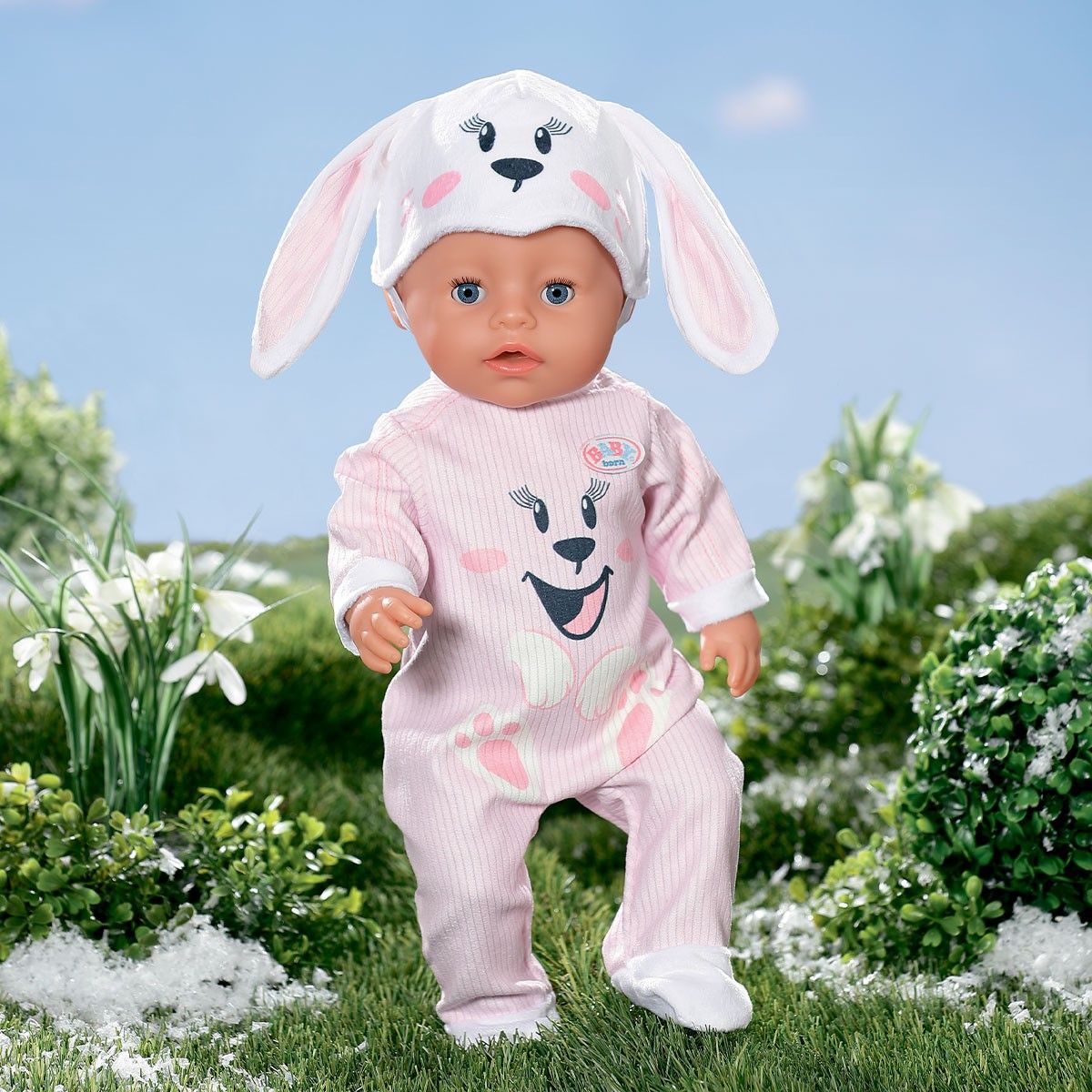 Набір одягу для ляльки BABY BORN - МИЛИЙ ЗАЙЧИК (комбінезон, шапка)