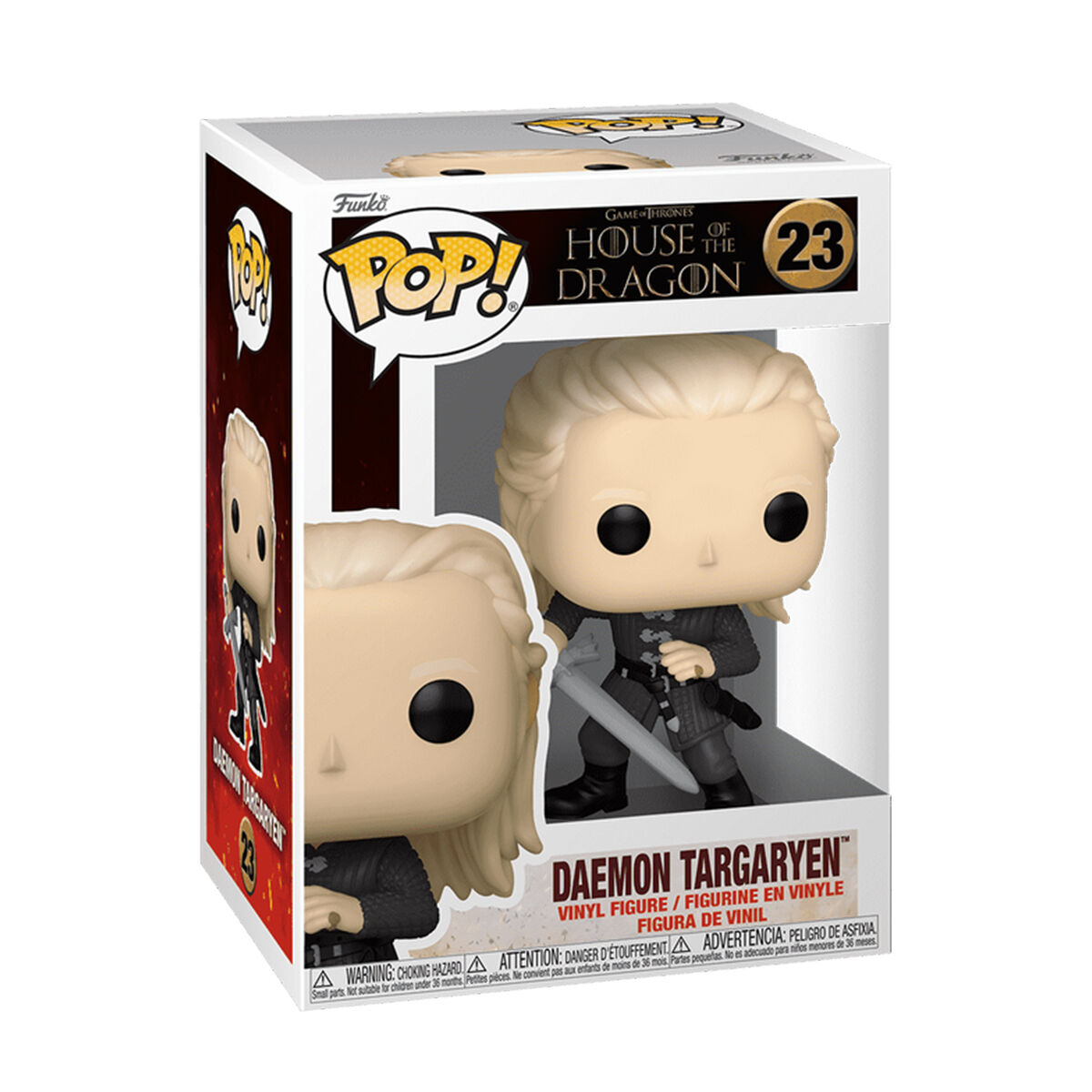 Ігрова фігурка FUNKO POP! серії "Дім Дракона" S4 - ДЕЙМОН ТАРҐАРІЄН З МЕЧЕМ