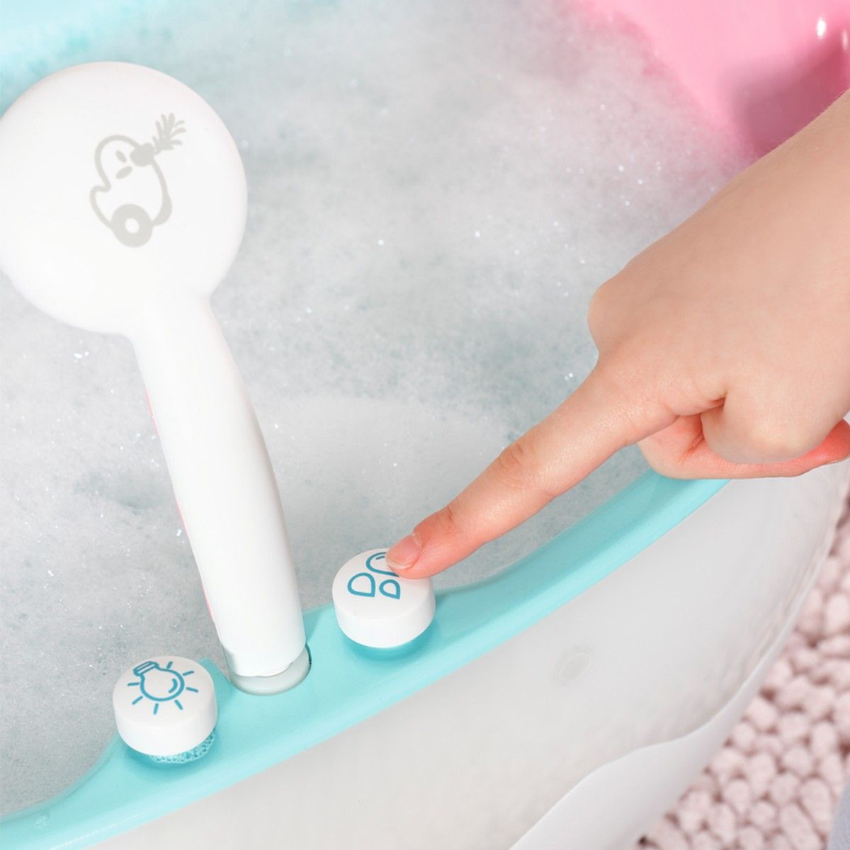 Автоматична ванночка для ляльки BABY BORN – ЛЕГКЕ КУПАННЯ (світло, звук)