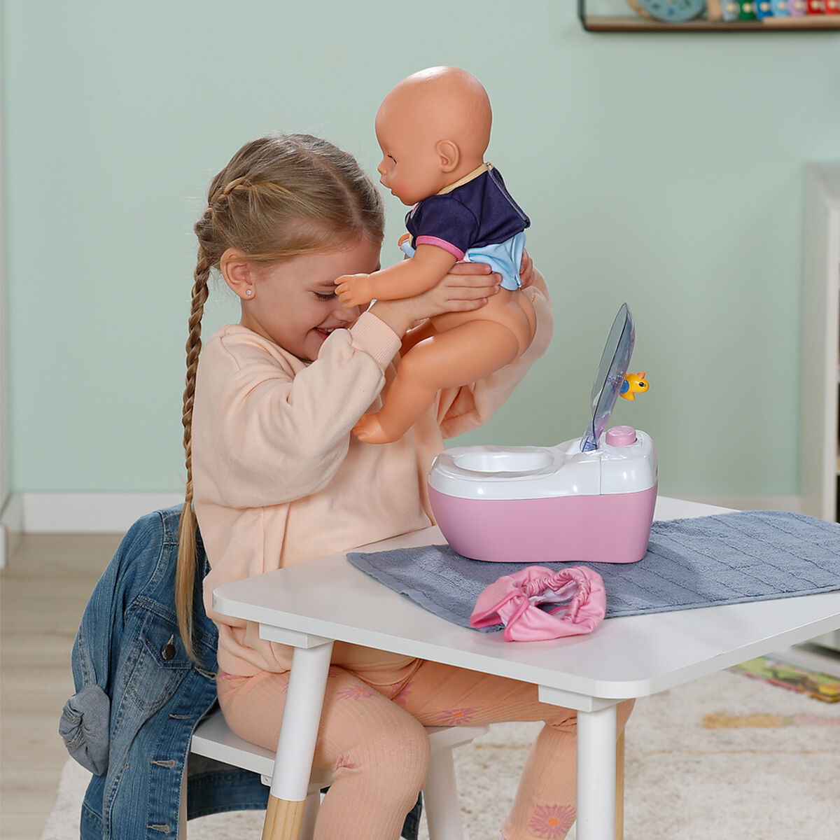 Інтерактивний унітазик для ляльки BABY BORN – МАЛЕНЬКИЙ ТУАЛЕТ (звук)
