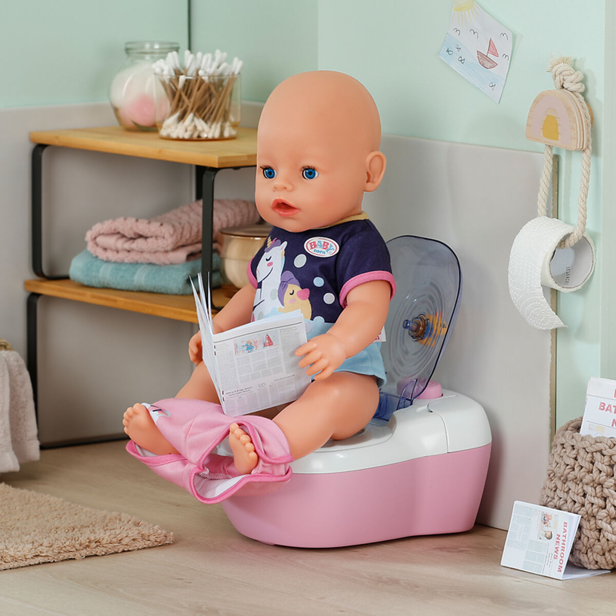 Інтерактивний унітазик для ляльки BABY BORN – МАЛЕНЬКИЙ ТУАЛЕТ (звук)