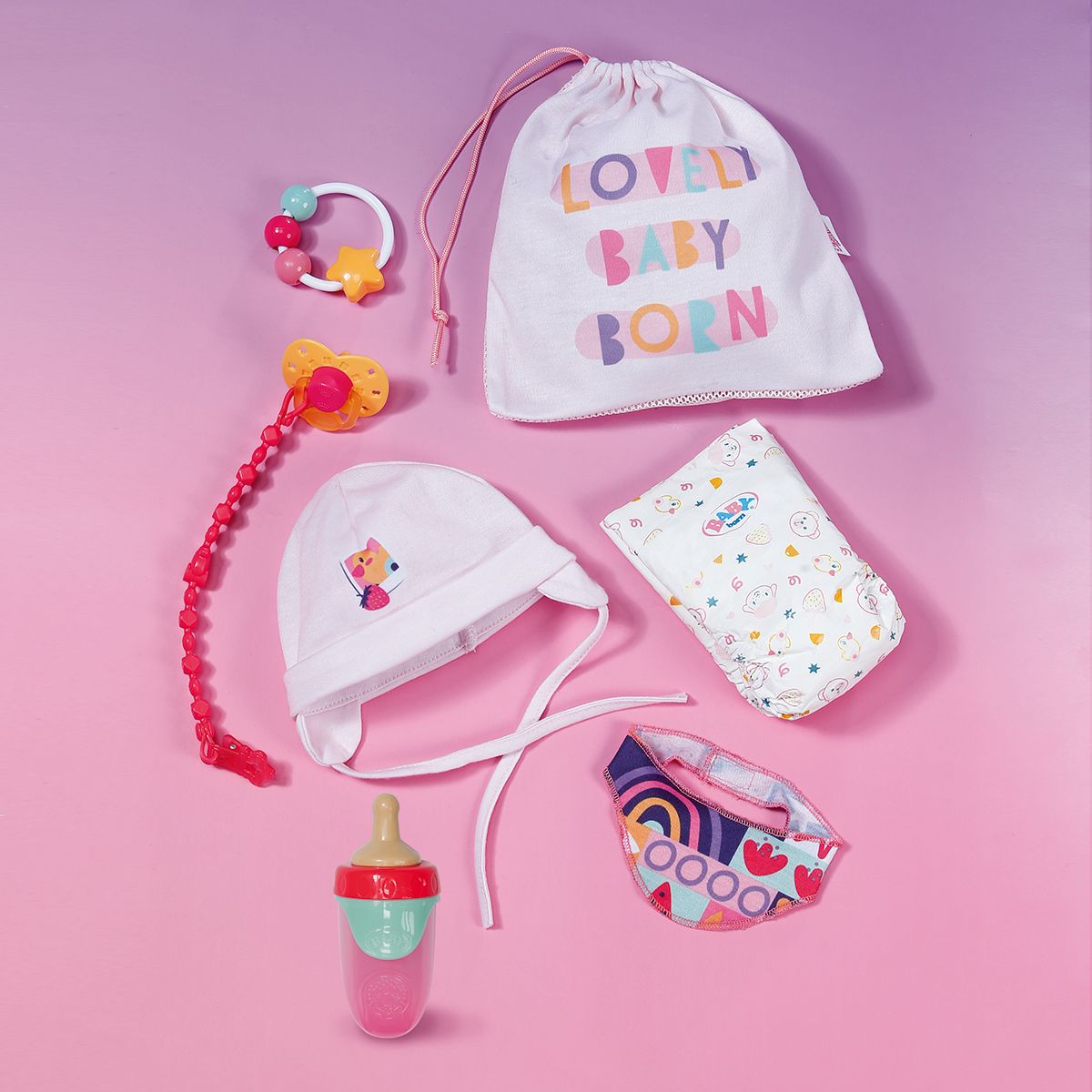Набір аксесуарів для ляльки BABY BORN серії "Pinplay" – ПЕРШІ ВАЖЛИВІ МОМЕНТИ