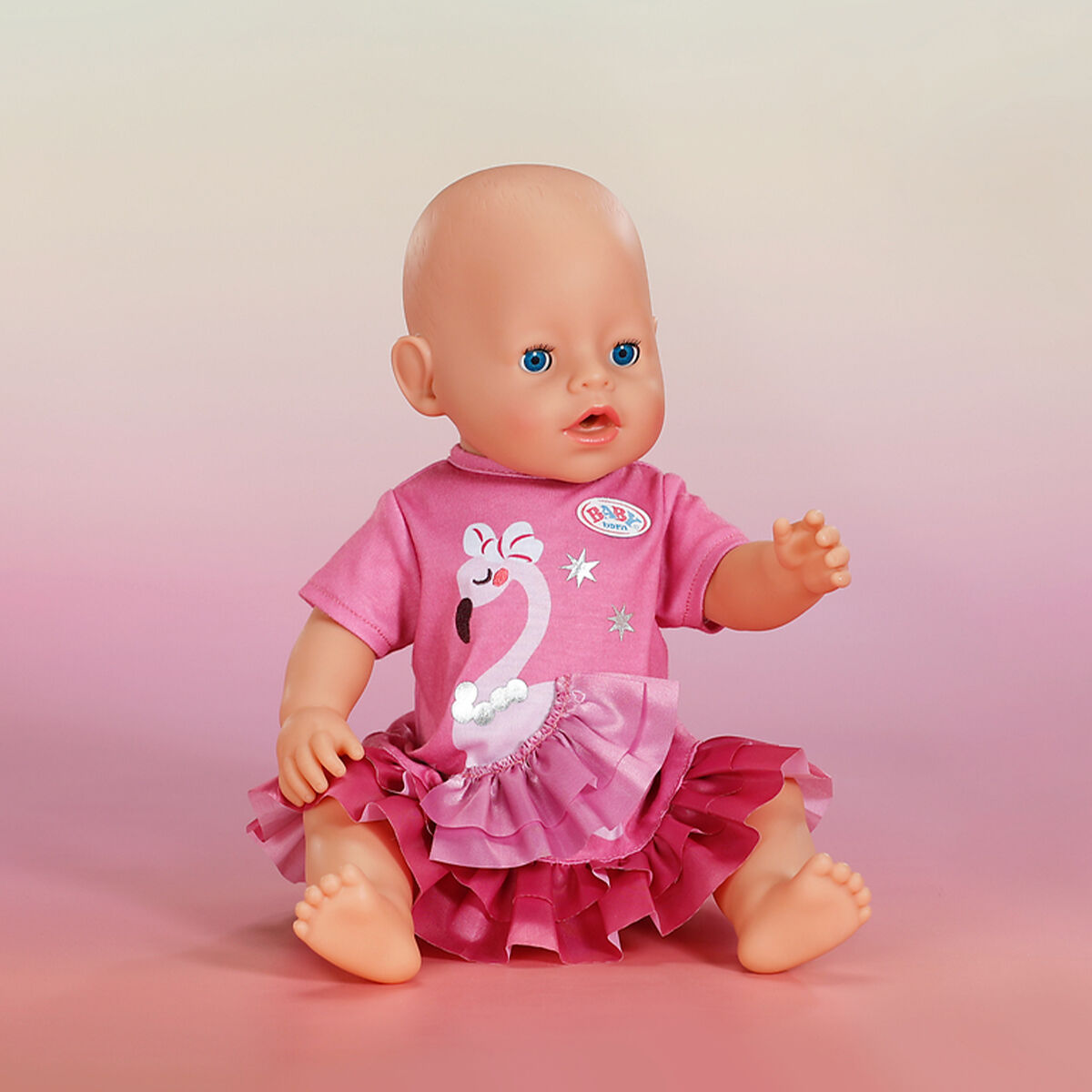 Одяг для ляльки BABY BORN – СУКНЯ З ФЛАМІНГО (43 см)