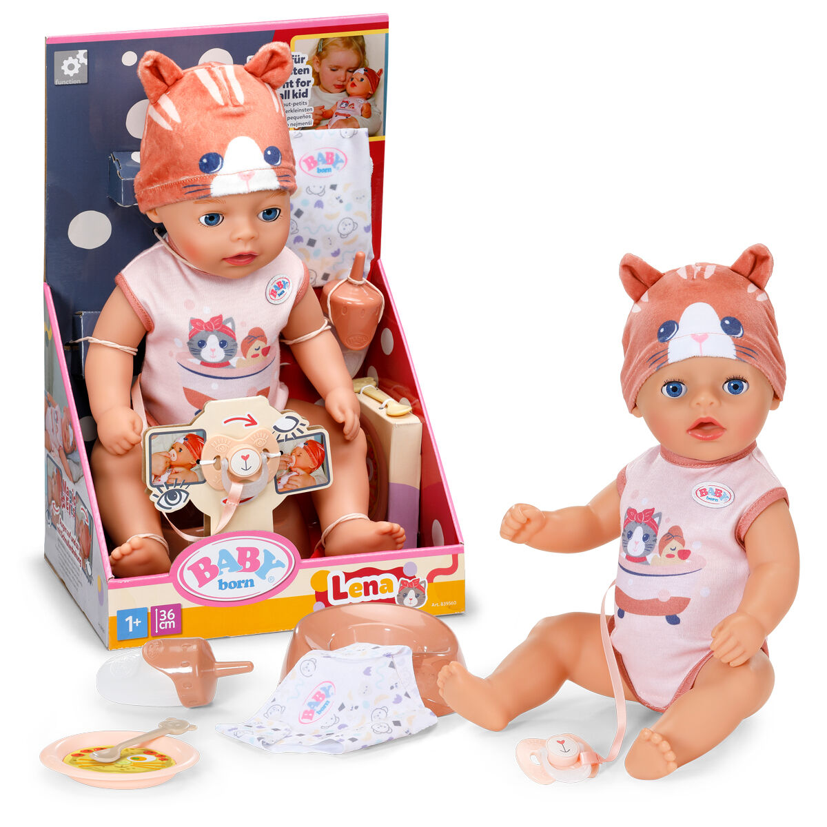 Лялька BABY BORN – ЛЕНА У КОСТЮМІ КОТИКА (36 см, з аксес.)