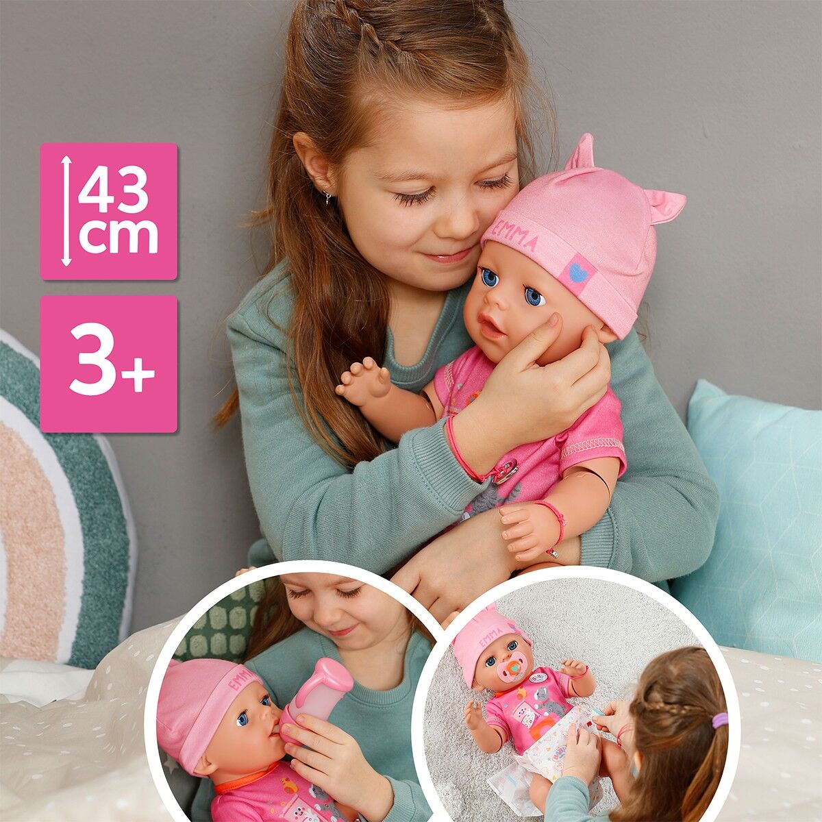 Лялька BABY BORN серії "Click and Play" – ЕММА (43 см, з аксес.)