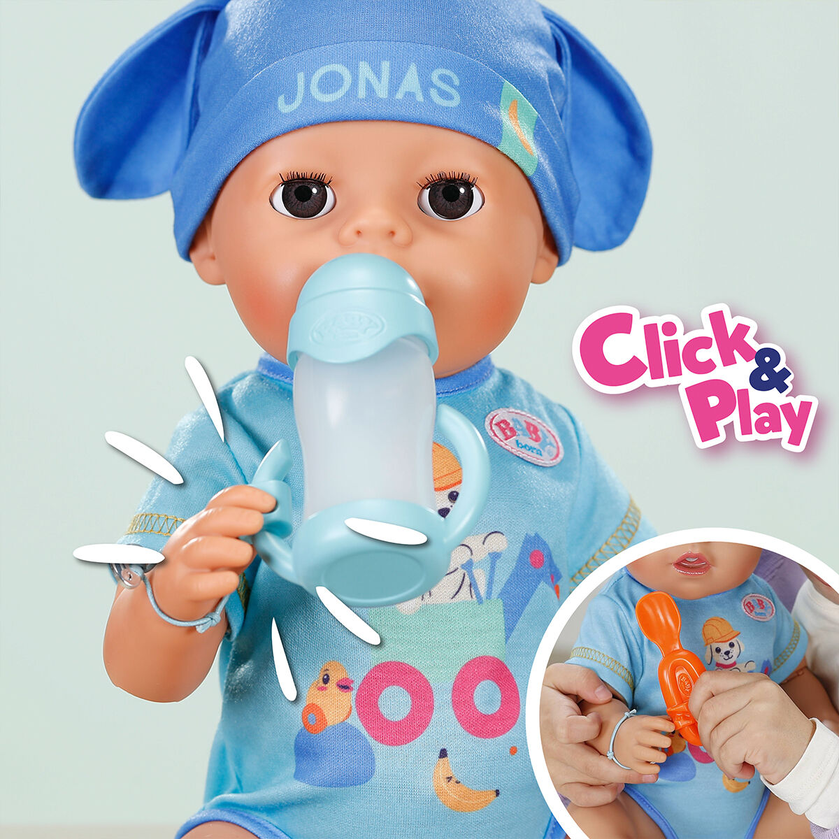 Лялька BABY BORN серії "Click and Play" – ДЖОНАС (43 см, з аксес.)