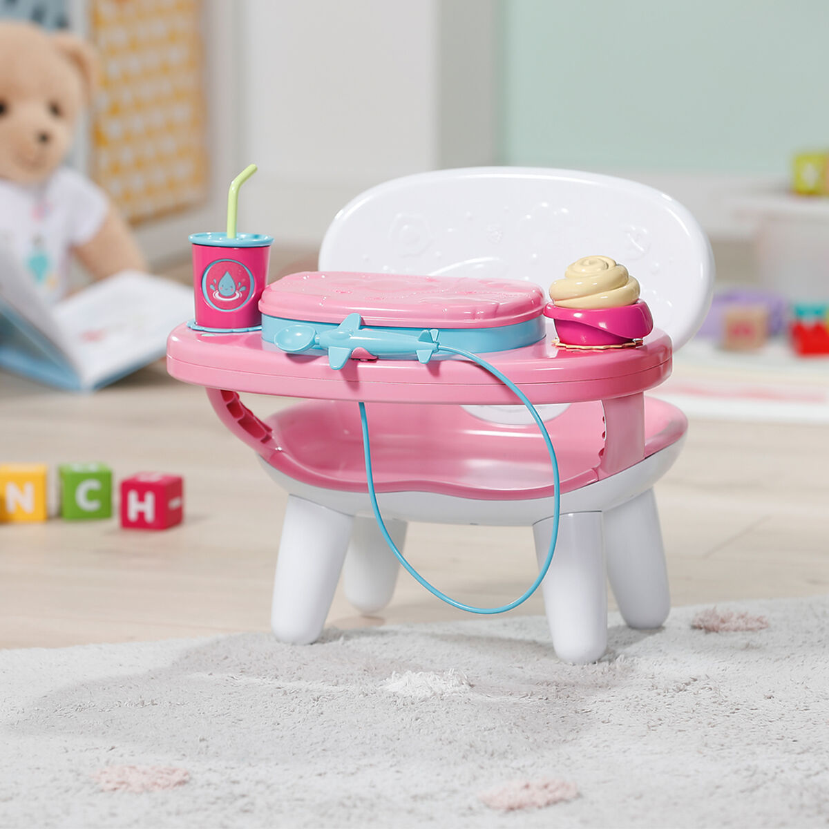 Інтерактивний столик для годування ляльки BABY BORN S2 – ЧАС ОБІДУ (світло, звук)