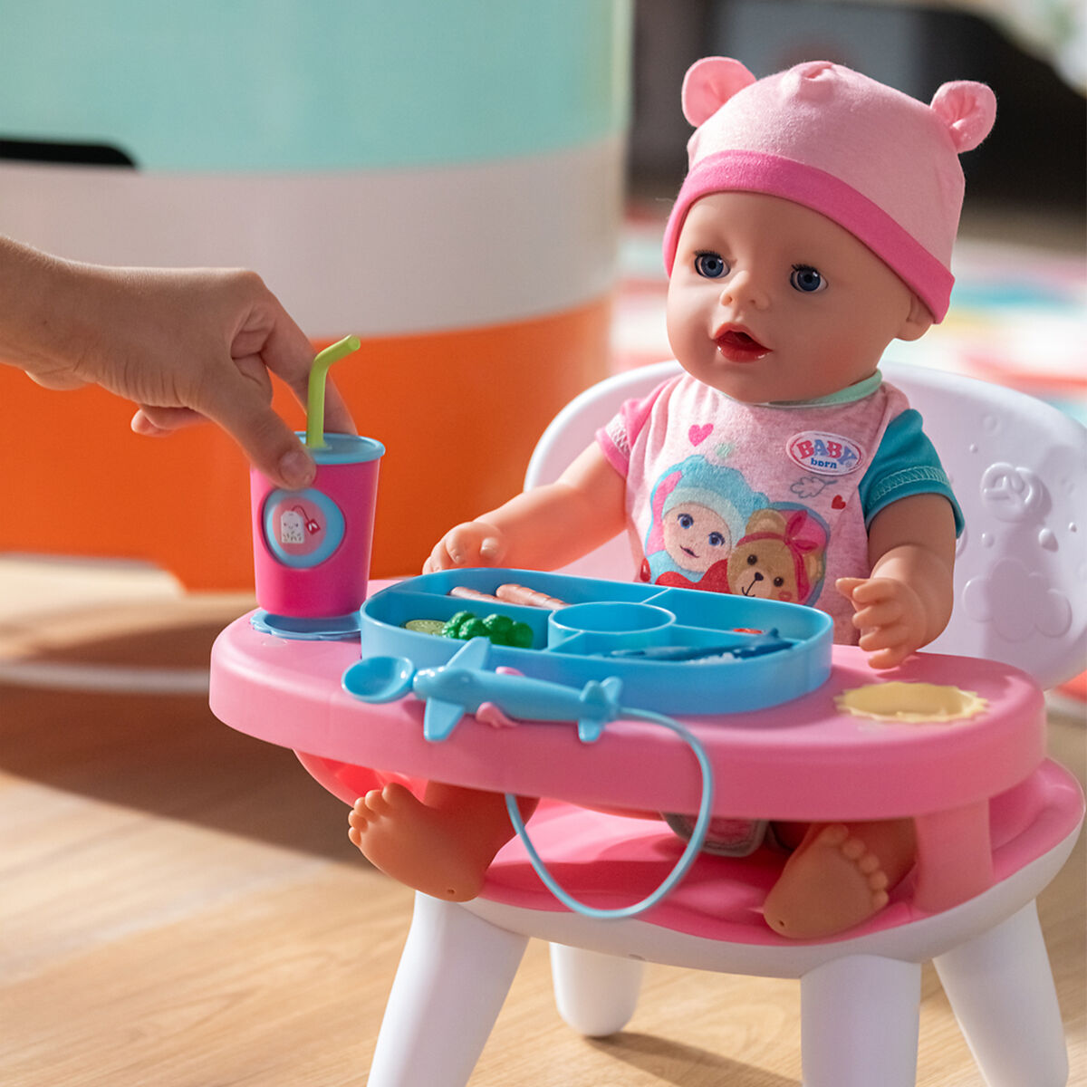 Інтерактивний столик для годування ляльки BABY BORN S2 – ЧАС ОБІДУ (світло, звук)