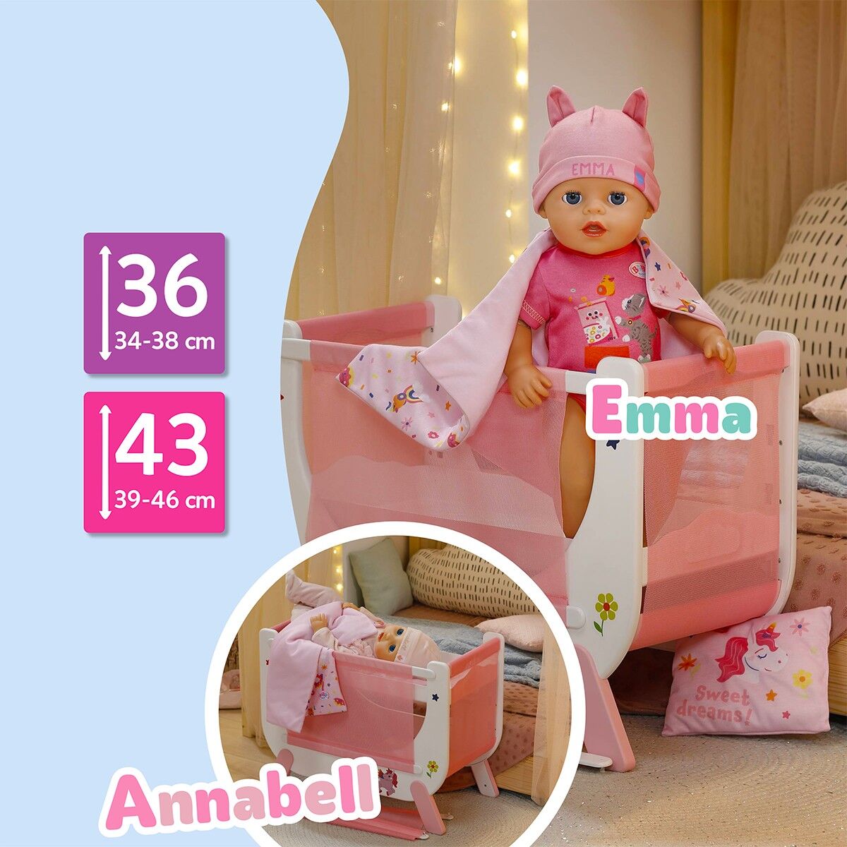 Ліжечко для ляльки BABY BORN – СНИ ЄДИНОРОГА