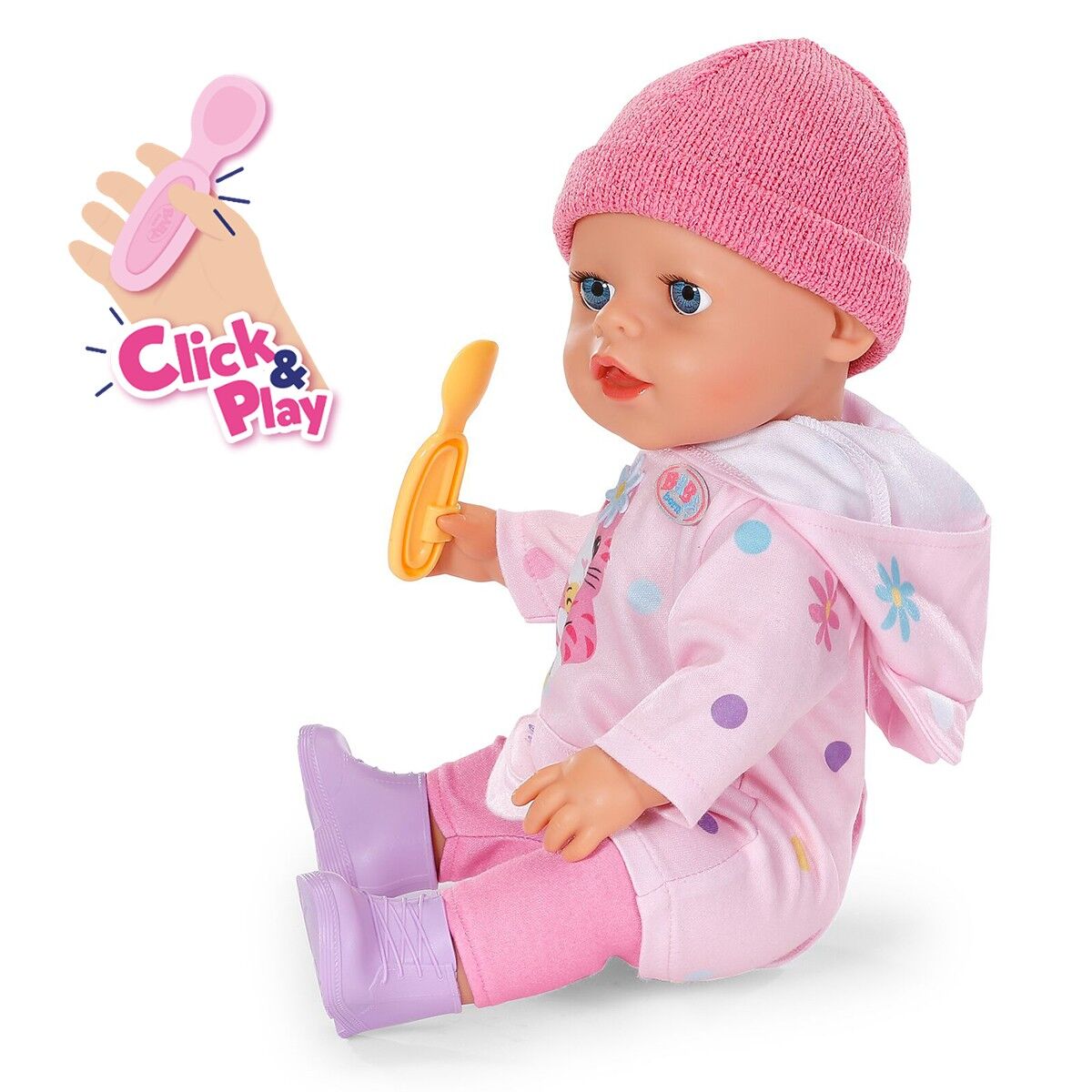 Лялька BABY BORN серії "Click & Play" – ЕММА В КОСТЮМІ З ВУШКАМИ (43 см, з аксес.)