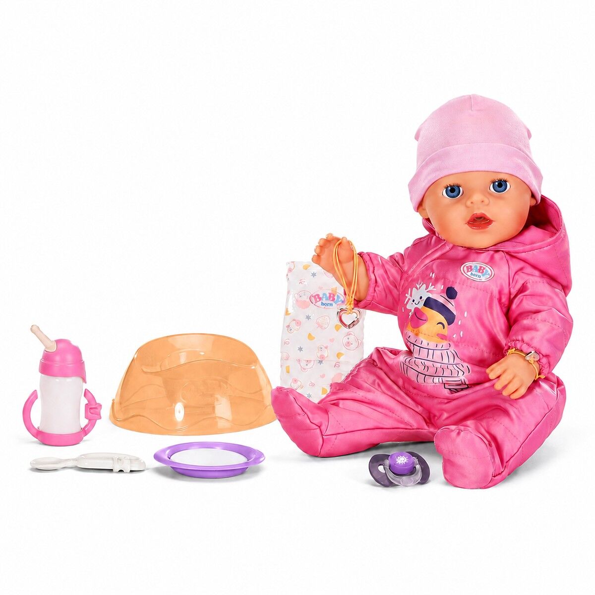 Лялька BABY BORN серії "Click & Play" – ЗИМОВИЙ СТИЛЬ ЕММИ (43 см, з аксес.)