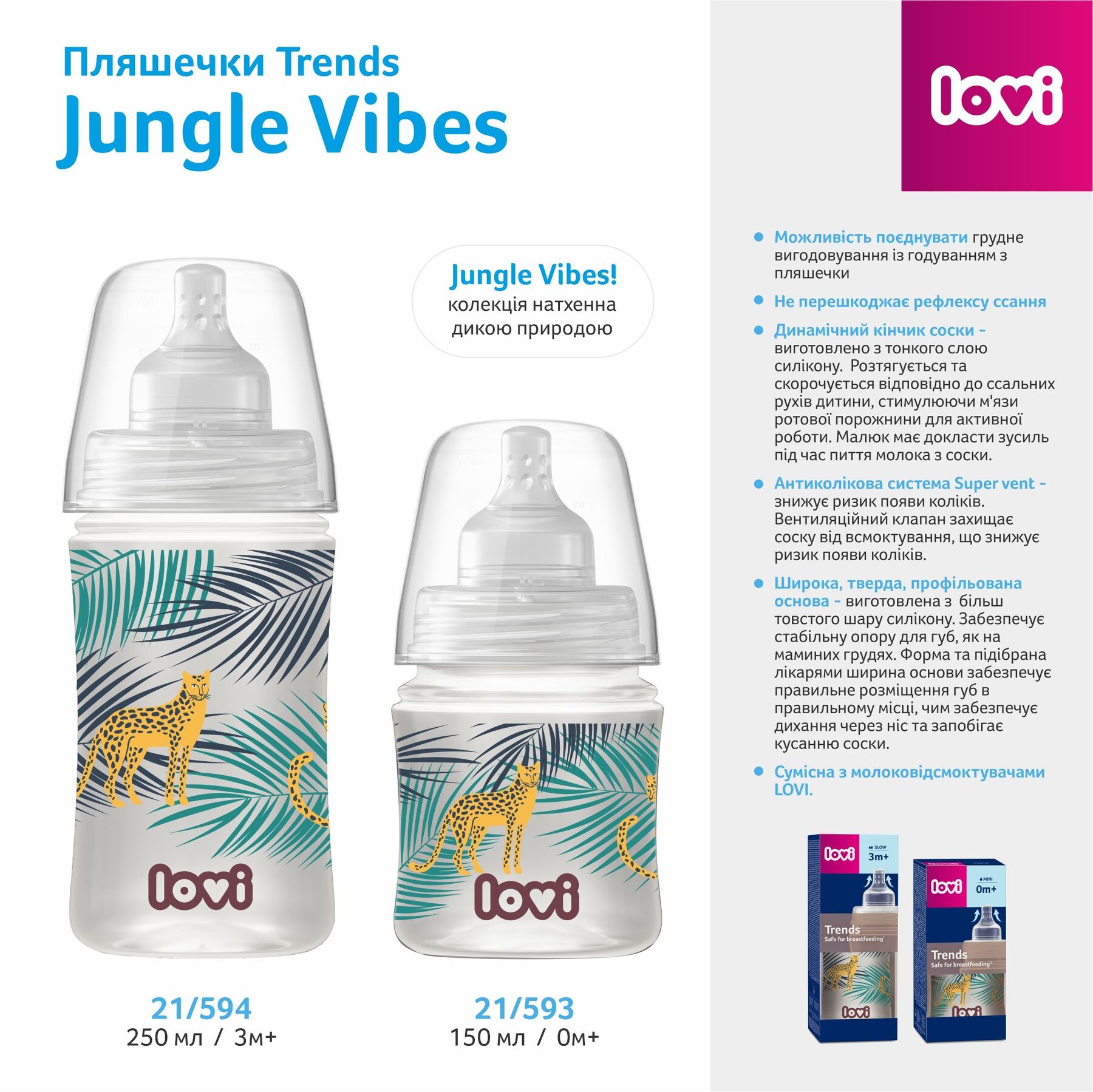 LOVI Пляшечка Trends 120 мл - Jungle Vibes