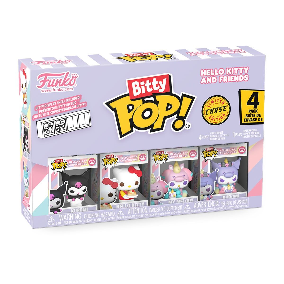 Набір ігрових фігурок BITTY POP! серії "Sanrio" - КУРОМІ (4 фігурки в ас.)