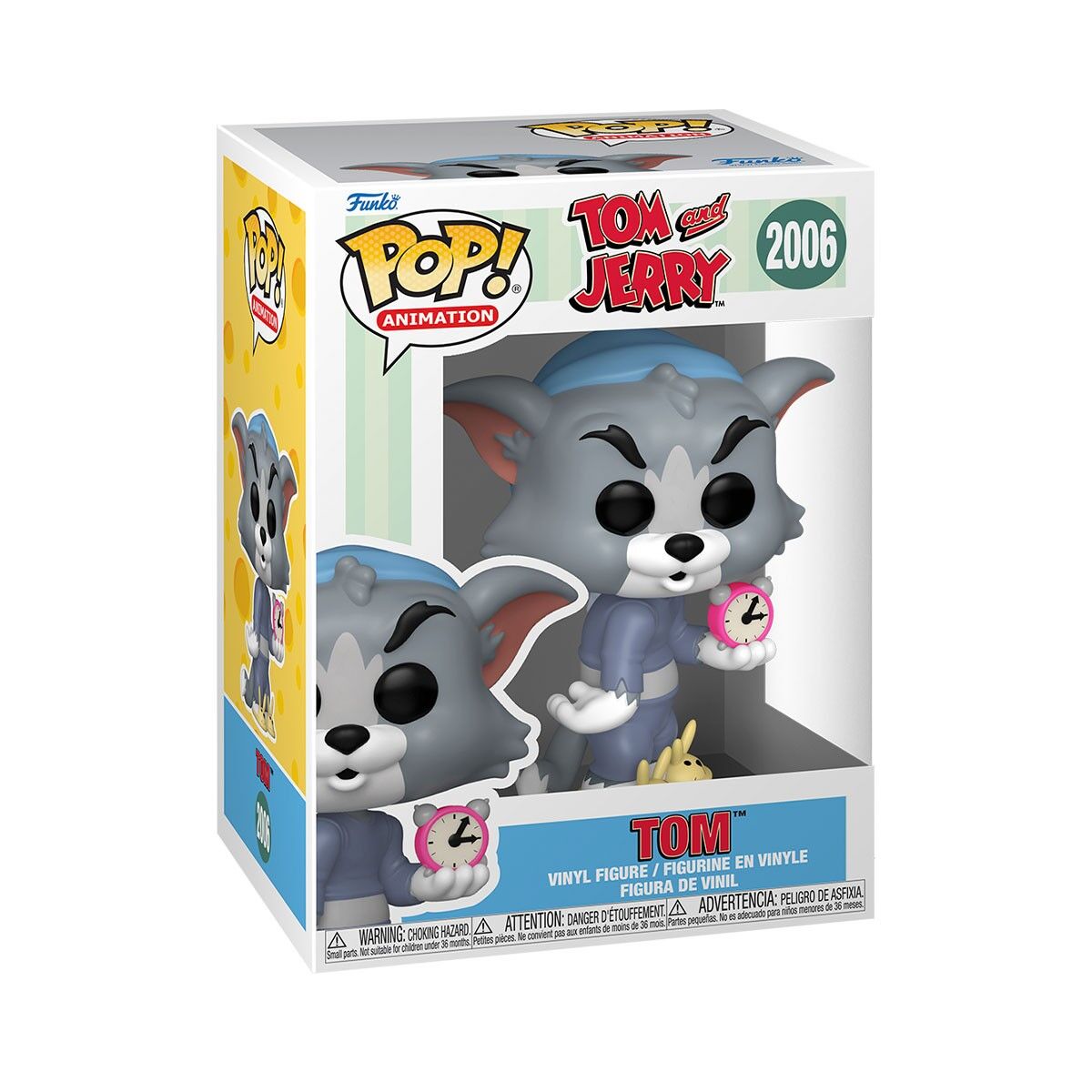Ігрова фігурка FUNKO POP! серії "Том і Джеррі" S4 - ТОМ З БУДИЛЬНИКОМ