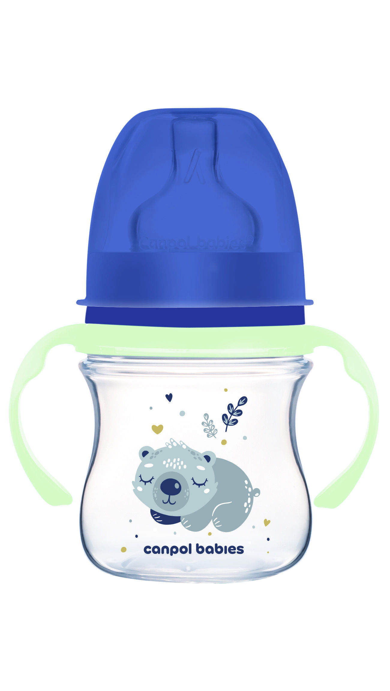 Canpol babies Пляшка антиколікова з широким отвором 120 мл Easystart Sleepy Koala - блакитна