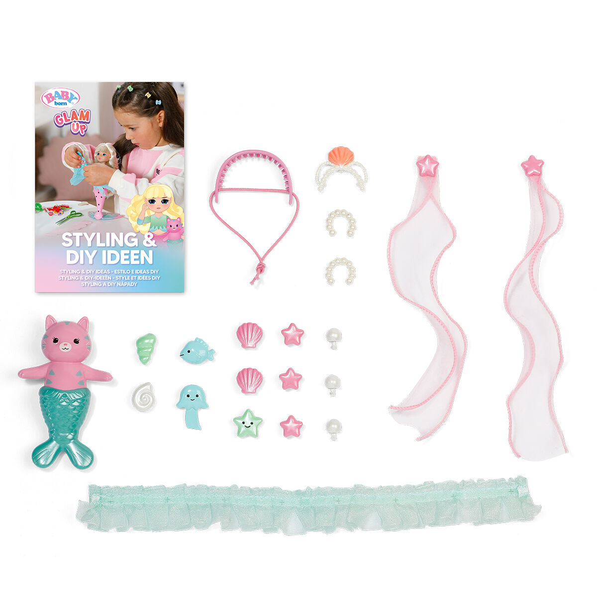 Лялька BABY BORN серії "Glam Up" – РУСАЛОНЬКА СПАРКЛ (28 см, з аксес.)