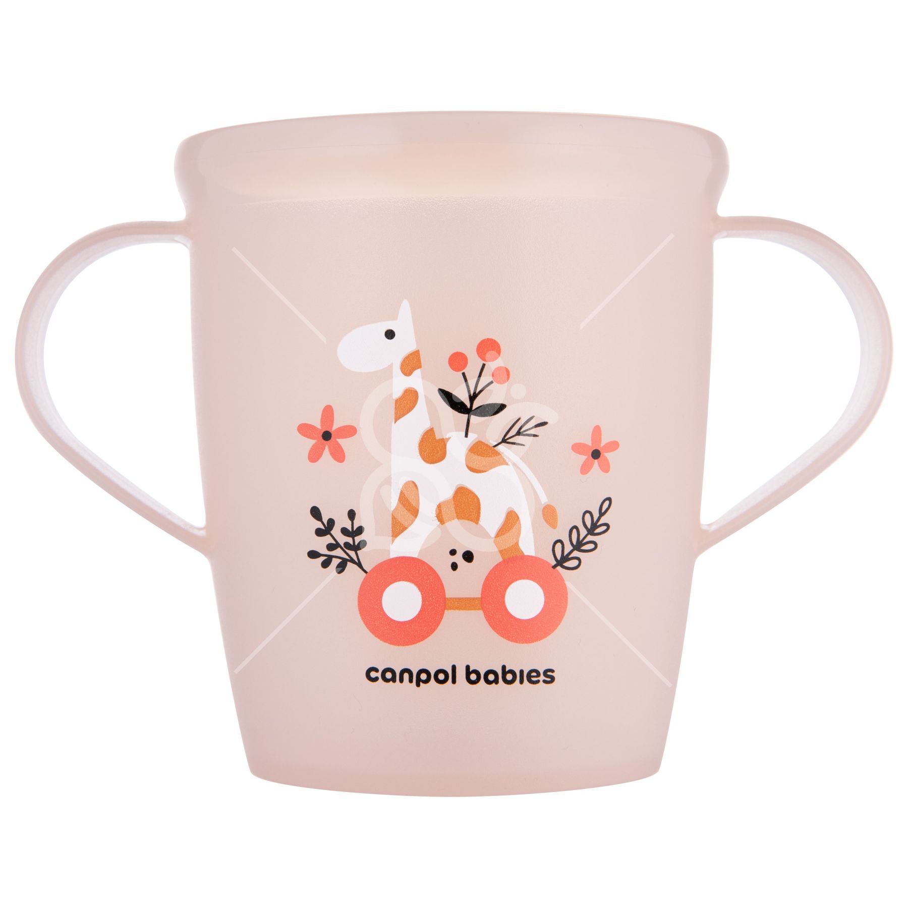 Canpol babies Дитяча кружка з ручками 250 мл TOYS рожева