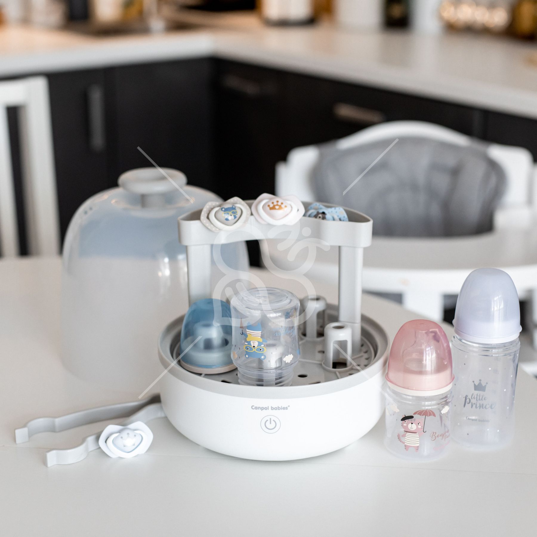 Canpol babies Пляшка антиколікова з широким отвором 120 мл PP Easystart Royal baby рожева