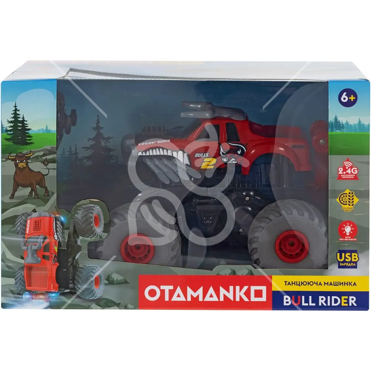 Машинка OTAMANKO Танцююча машинка BULL RIDER Червоний