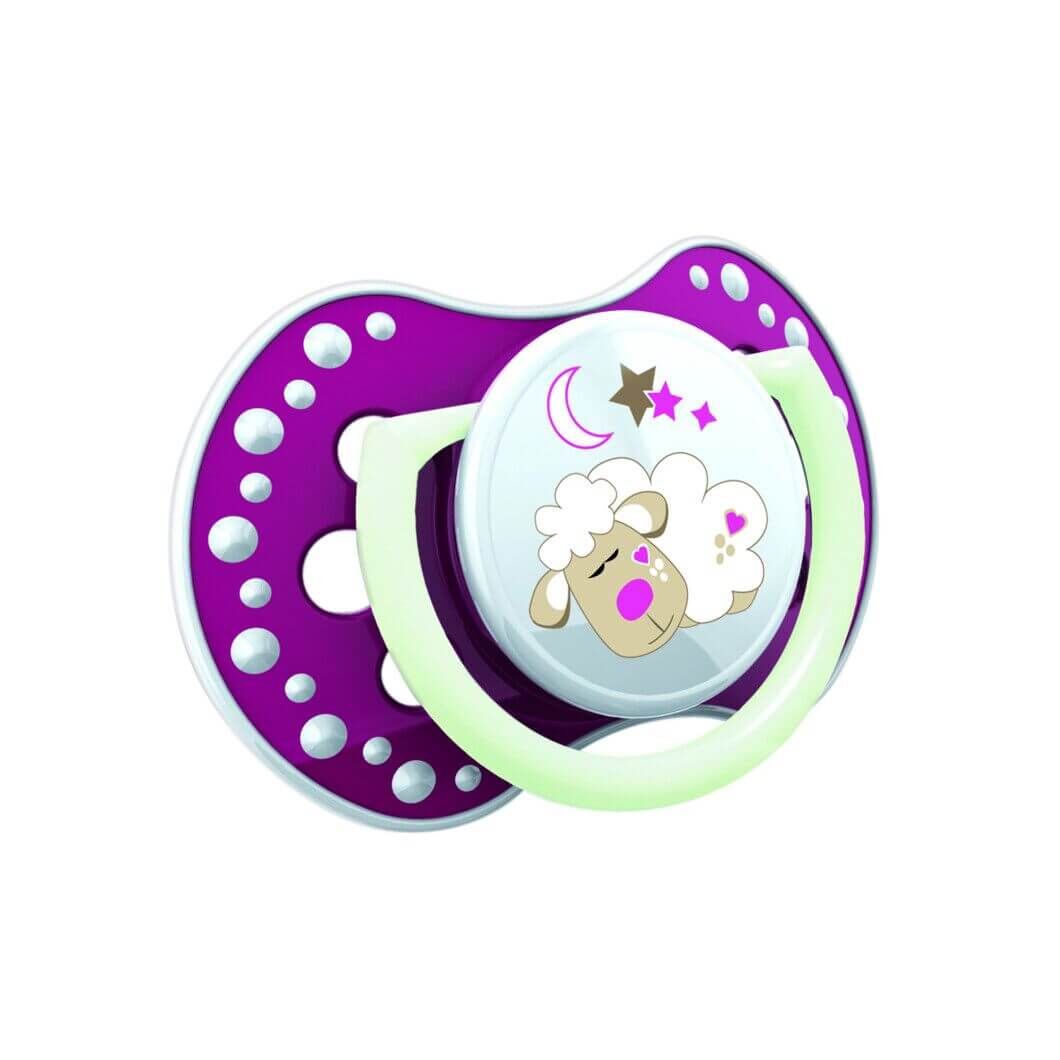 Силіконова динамічна пустушка Lovi Night Day Girl Lamb (22 / 810girl_L)