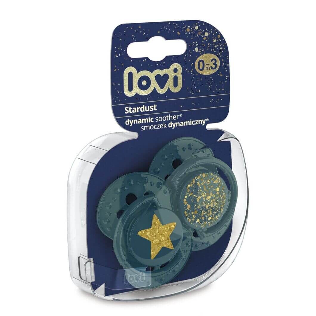 Пустушка Lovi Силіконова динамічна Hey Stardust зелена (22 / 892_green)