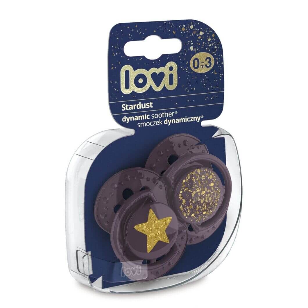 Пустушка Lovi Силіконова динамічна Hey Stardust фіолетова (22 / 892_violet)